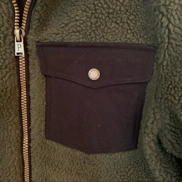 NWT PENDELTON River Rock Sherpa Fleece Teddy Faux Shearling Men’s Jacket | Small - Picture 4 of 9